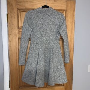 Grey Peplum Dress